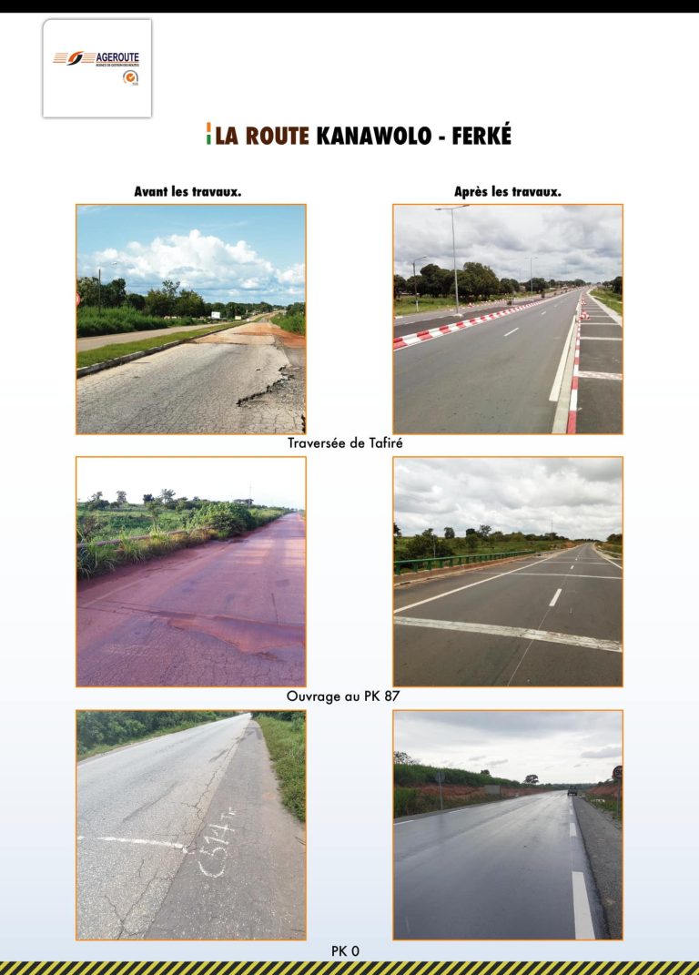 Côte D’Ivoire – Infrastructure Routière : Le Tronçon Bitume Kanawolo ...