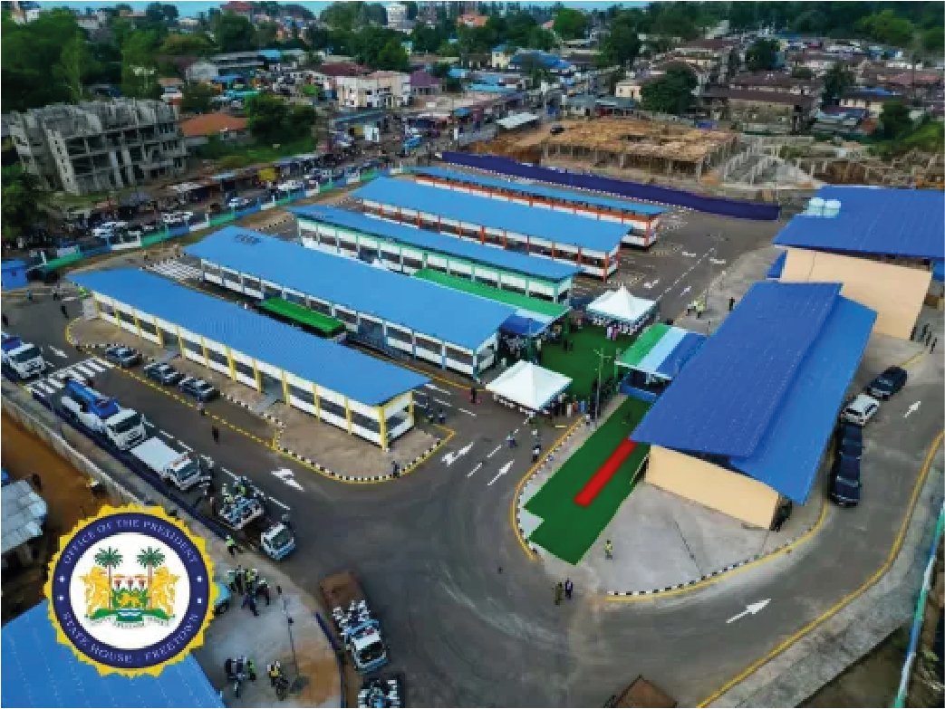 Sierra Leone’s President Julius Maada Bio Commissions Transit Transport Terminal And Traffic Signals To Transform Urban Mobility