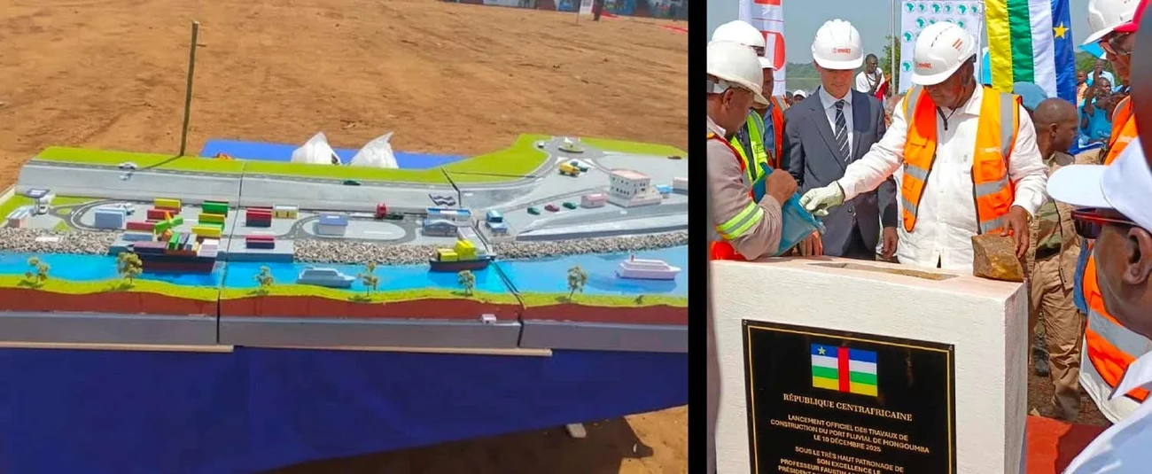 République centrafricaine : lancement de la construction du port fluvial de Mongoumba pour renforcer la connectivité régionale