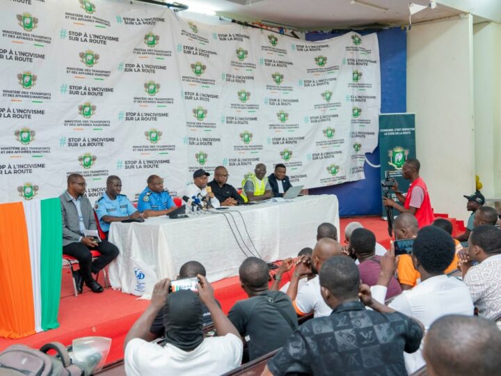 Côte d&rsquo;Ivoire – Lutte contre les accidents de la circulation : le ministère des transports sensibilise les usagers des engins a deux et trois roues