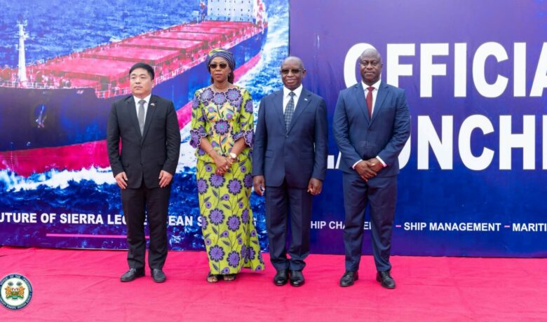 SIERRA LEONE : LE PRÉSIDENT JULIUS MAADA BIO LANCE OFFICIELLEMENT LA COMPAGNIE MARITIME NATIONALE SLOSCo