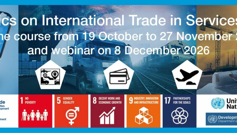 Commerce & ZLECAf — Afrique : un cours gratuit sur les statistiques du commerce international des services démarre le 19 octobre.